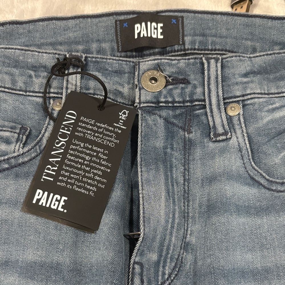 PAIGE Light Blue Denim Jeans
